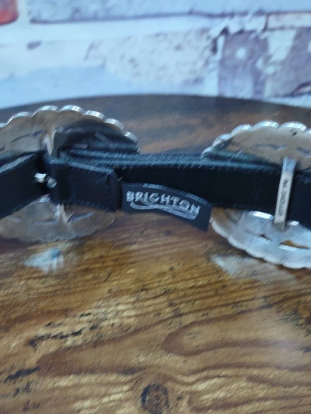 Brighton Silver Sunflower Concho Belt